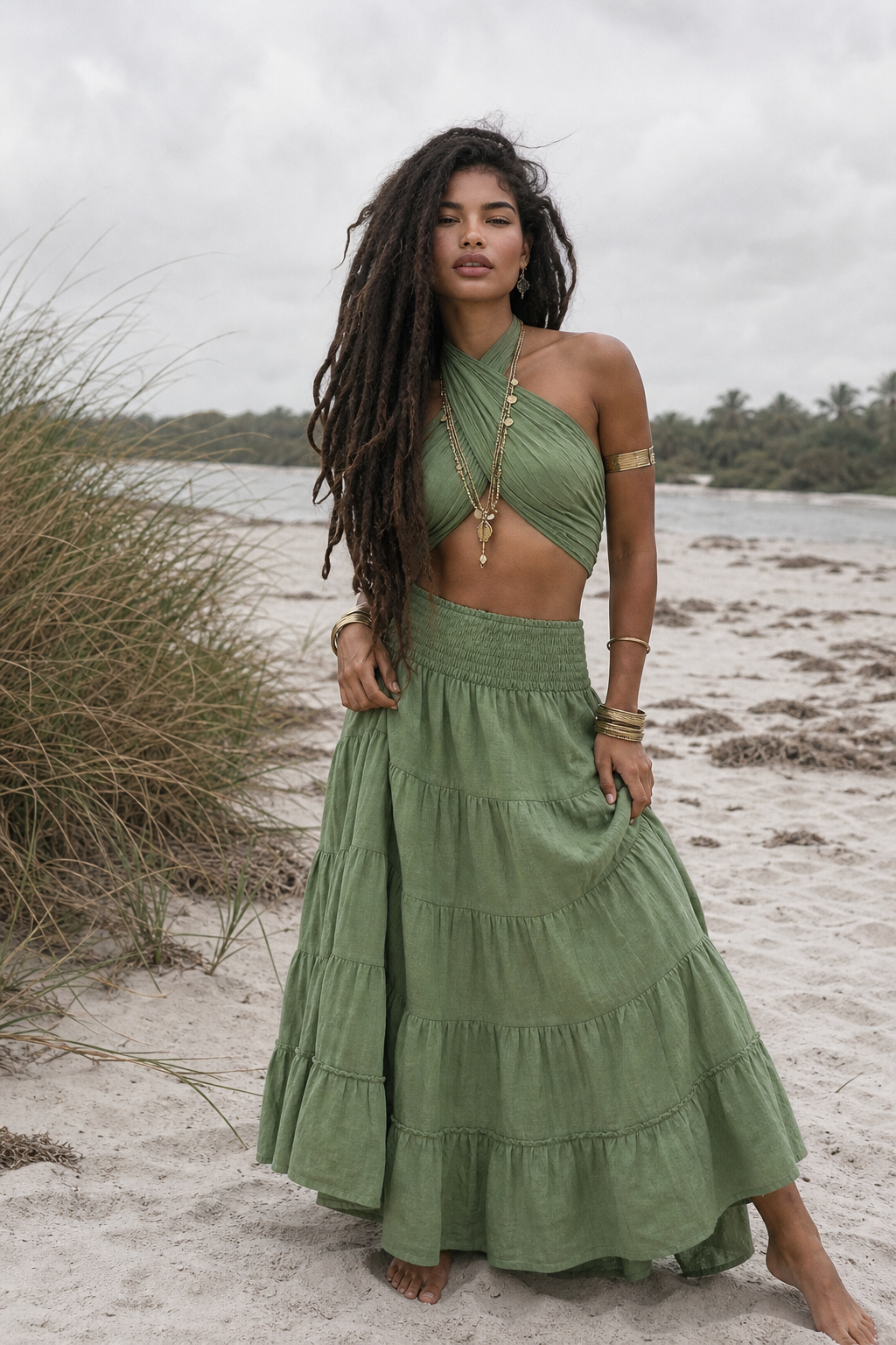 Maxi Skirt Moana Fern