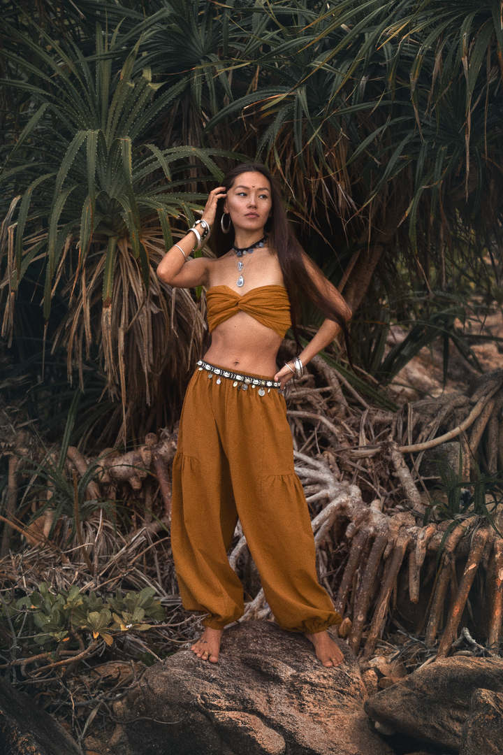 Natural Yoga Pants Aura Copper