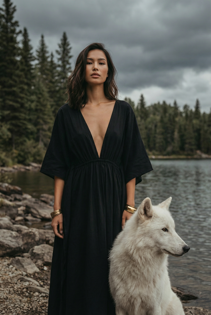 Nola Dress Solid Black