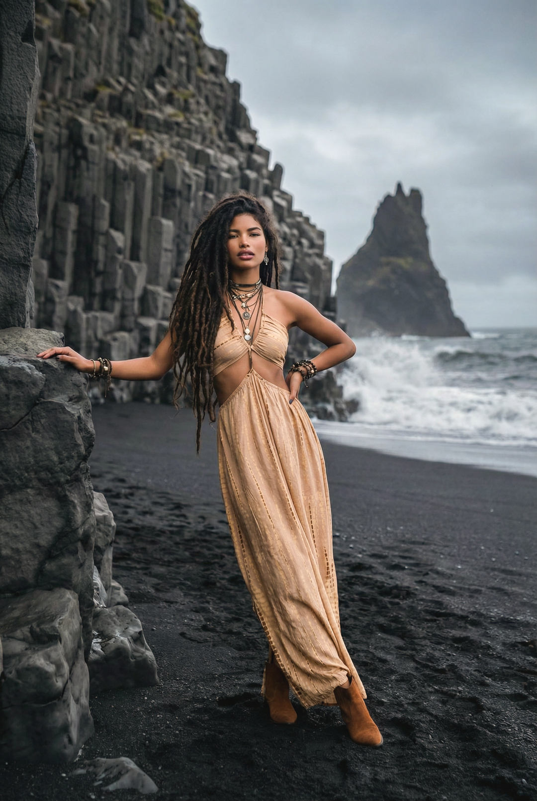 Aphrodite Dress Beige