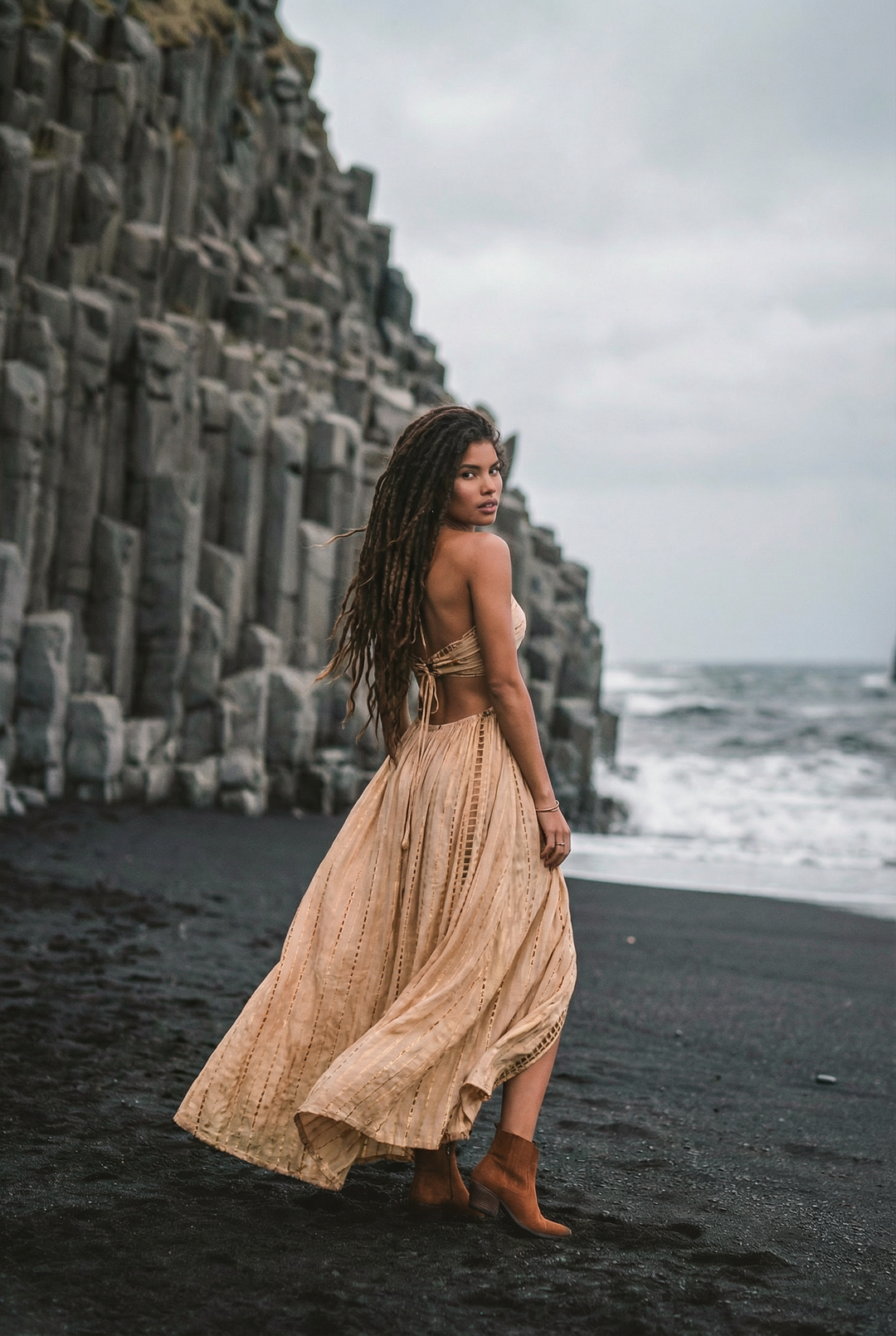 Aphrodite Dress Beige