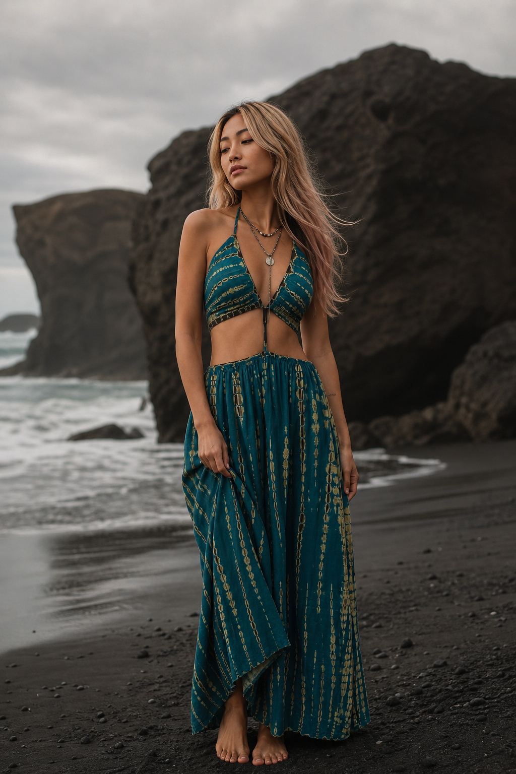Aphrodite Dress Peacock