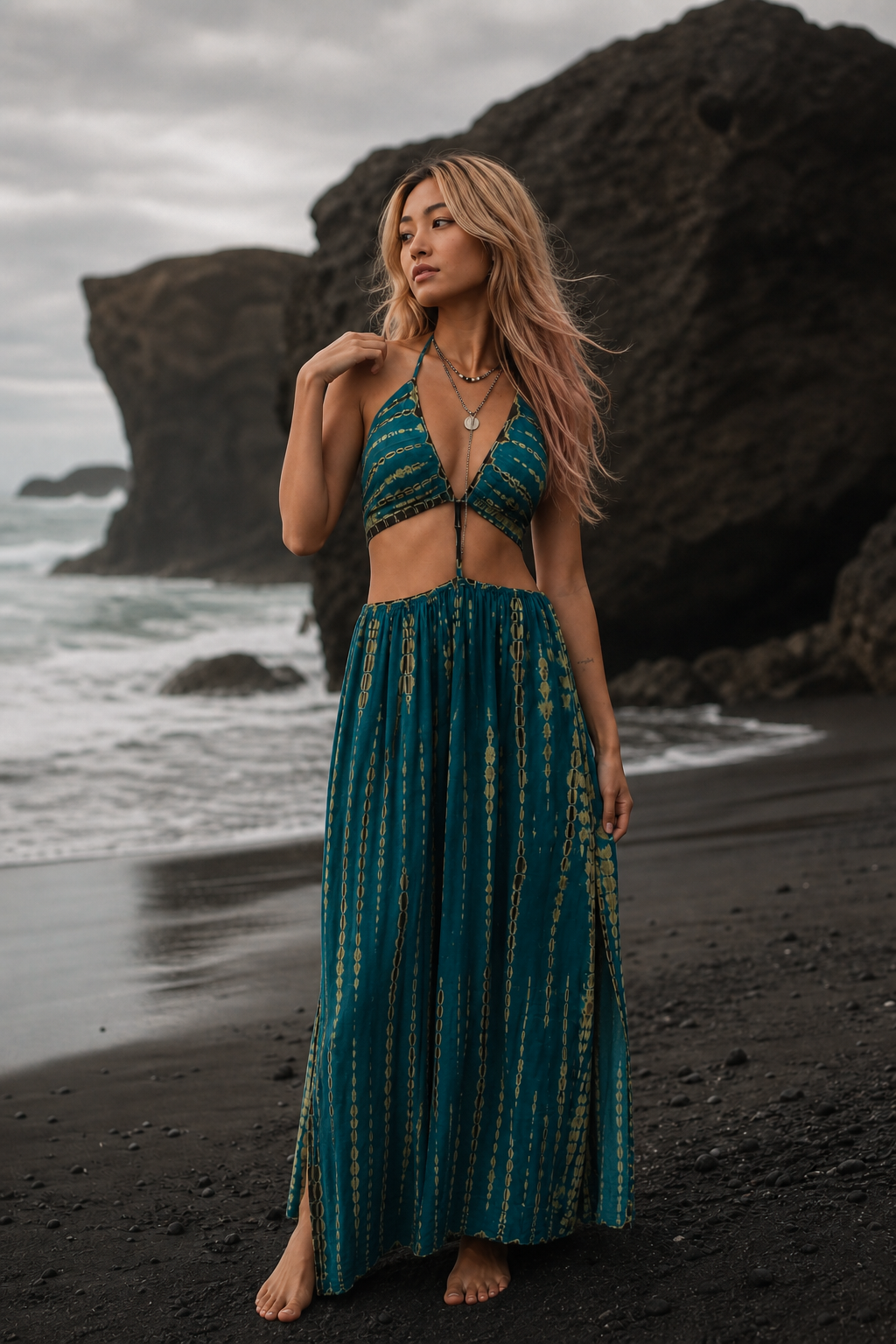 Aphrodite Dress Peacock