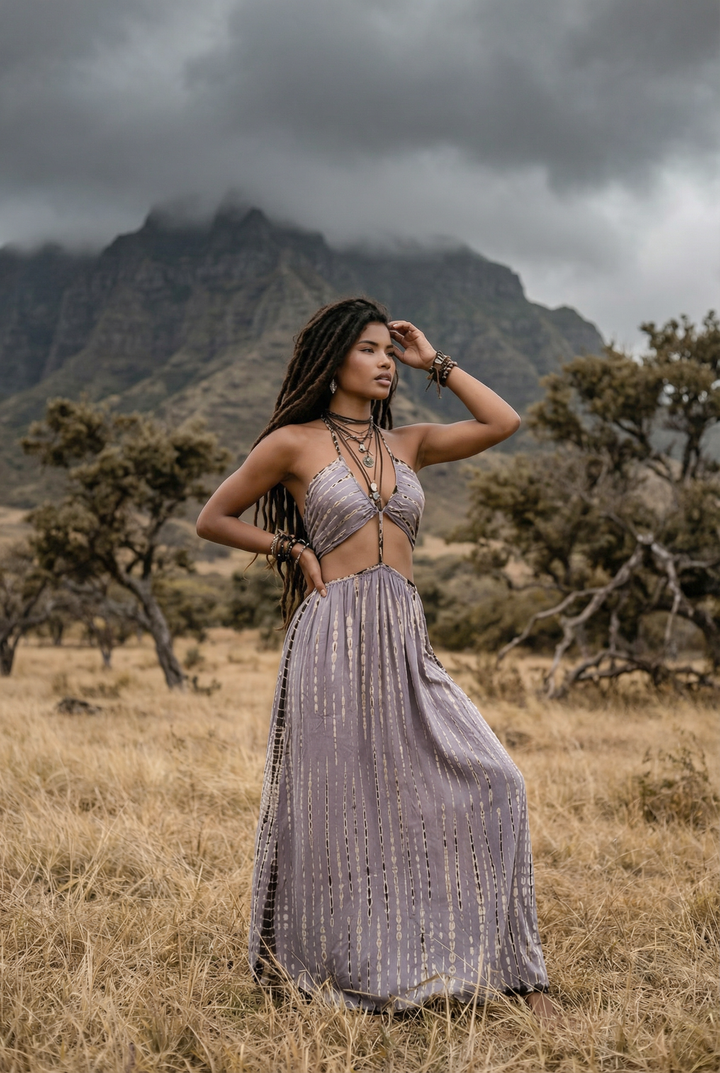 Aphrodite Dress Light Grey