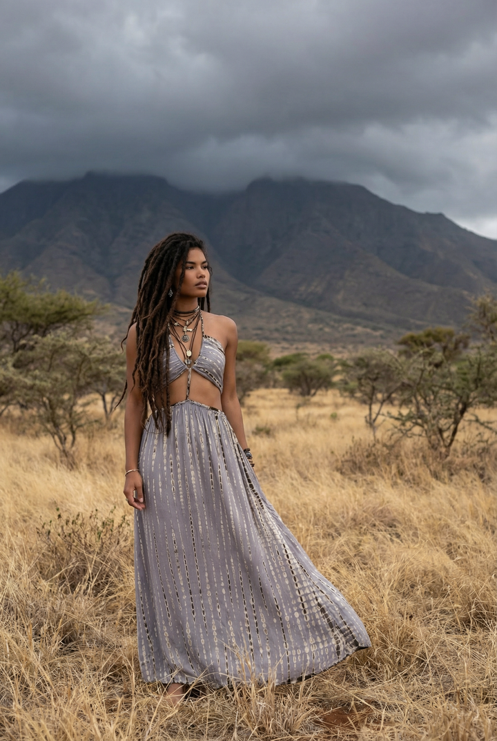 Aphrodite Dress Light Grey