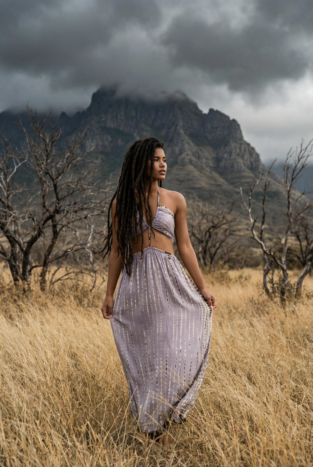 Aphrodite Dress Light Grey