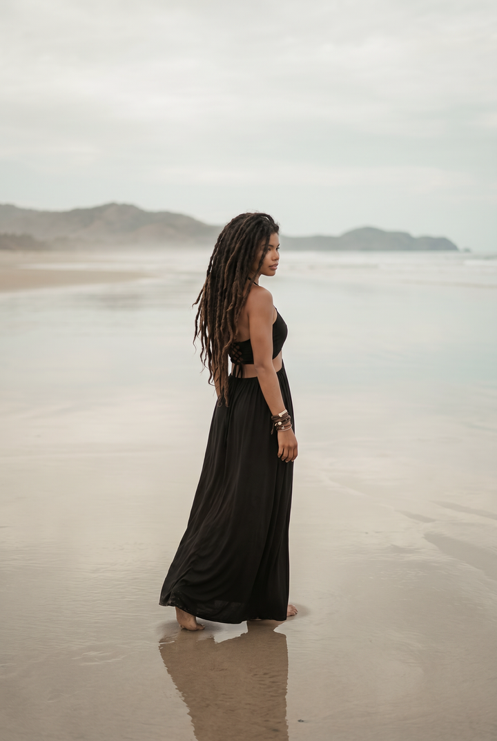 Aphrodite Dress Solid Black