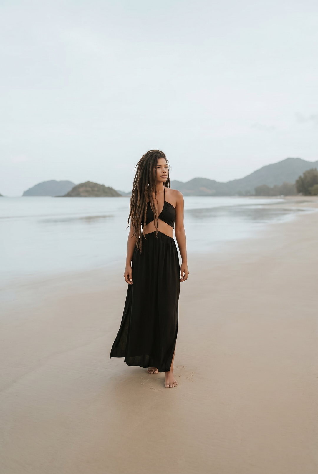 Aphrodite Dress Solid Black