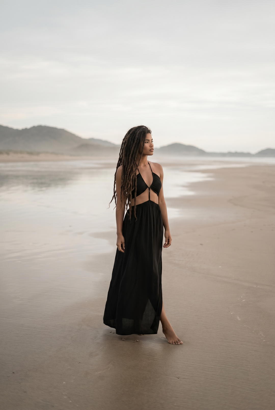 Aphrodite Dress Solid Black