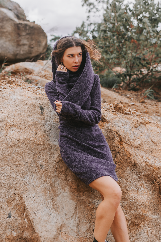 Sweater Dress Tinviel Purple Thaluta Sweater Dress Tinviel Purple Thaluta
