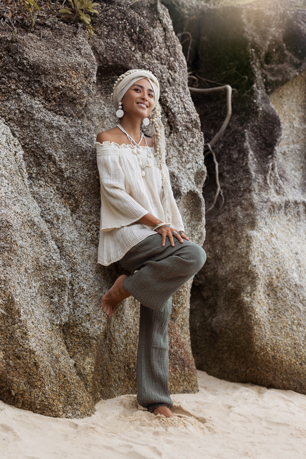 Yogana Pants Sage Grey