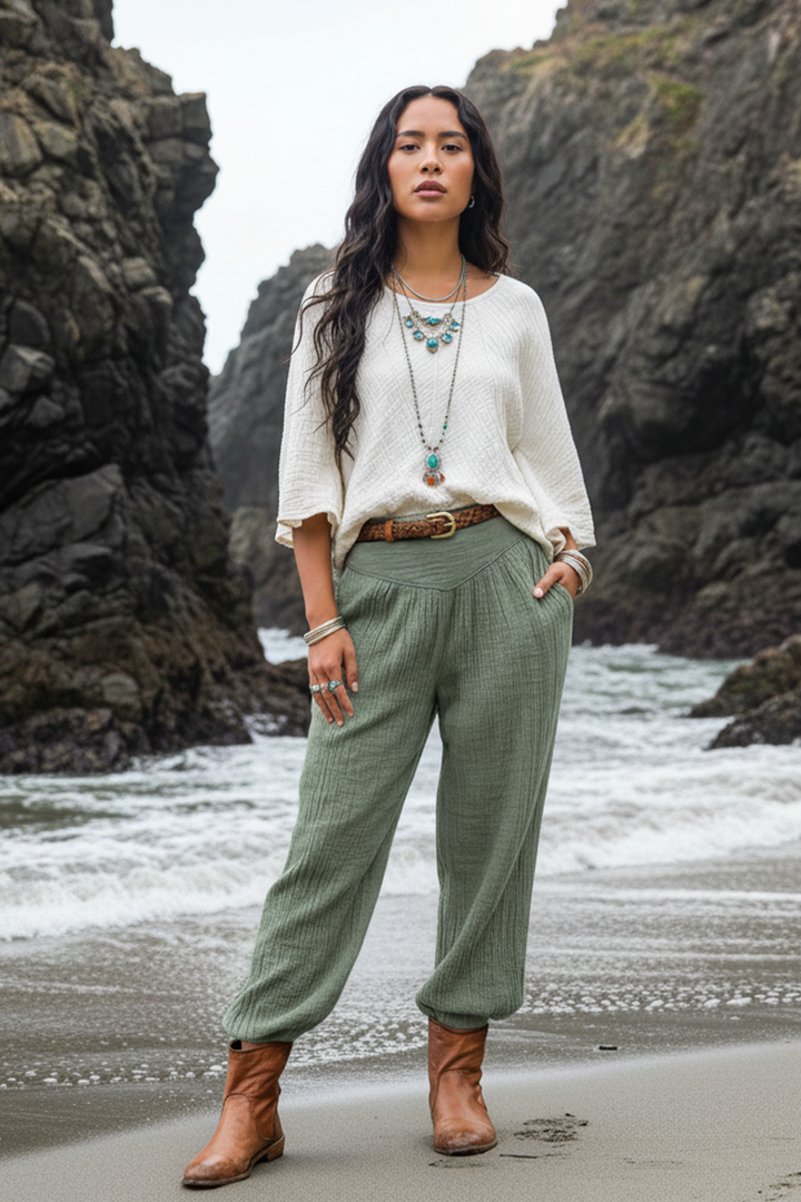 Yogana Pants Sage Grey
