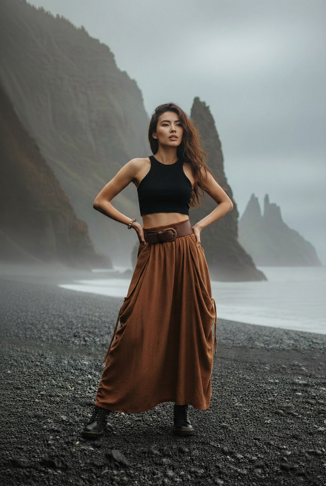 Maxi Skirt Alaina Burnt Orange