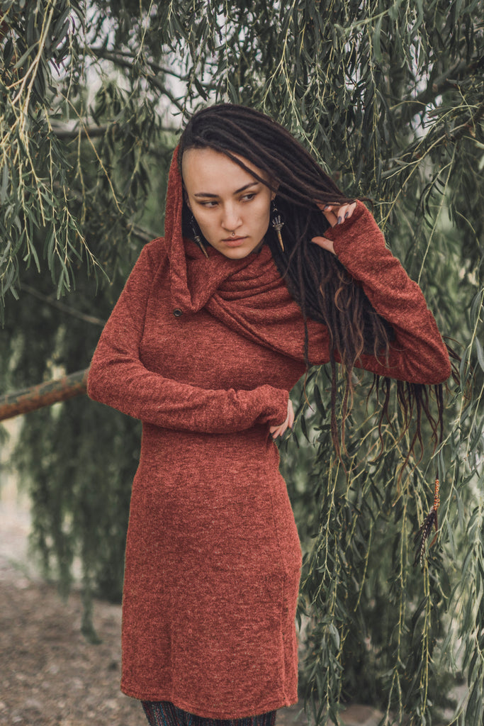 Sweater Dress Tinúviel Brick
