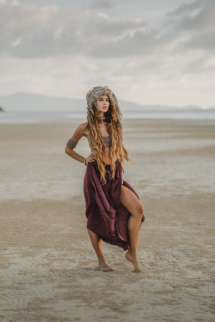 Boho Maxi Skirt Nariya Red