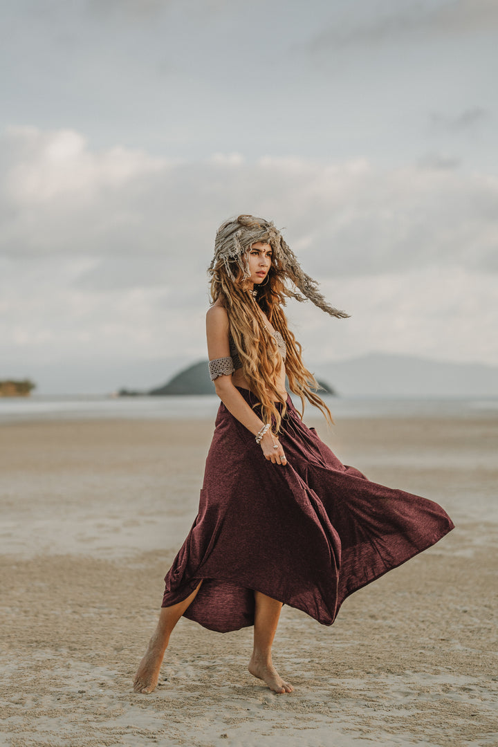 Boho Maxi Skirt Nariya Red