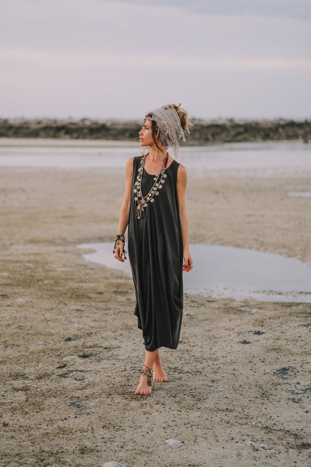 pocket dress Mod Ref Linen Pocket Dress small
