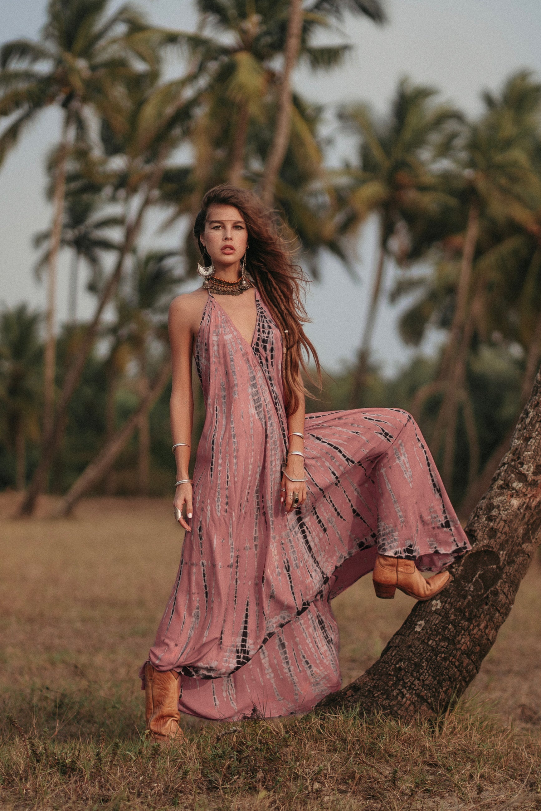 Flamingo Tie Dye Dress Naria – Thaluta