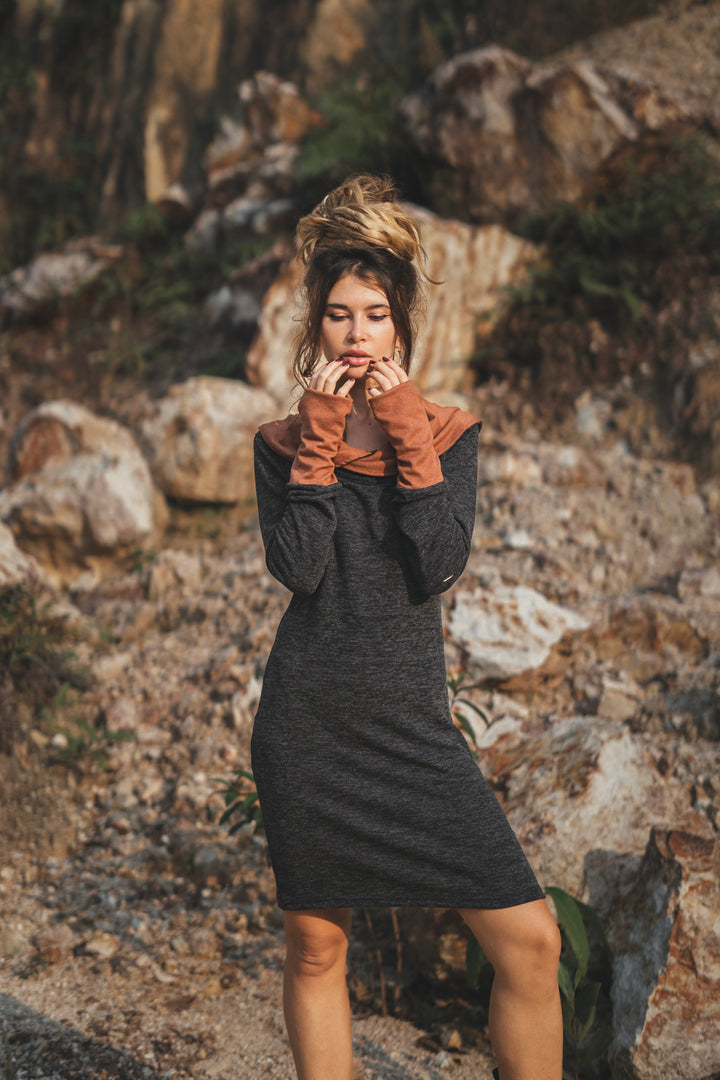 Sweater Dress Freyja Charcoal