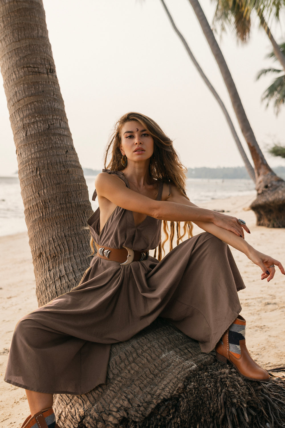 Raw Cotton Jumpsuit Amaseena Desert Orchid