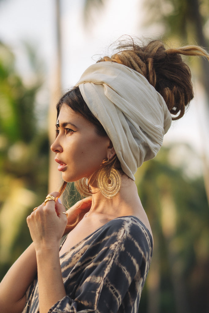 Headscarf Wrap Rachini Cream