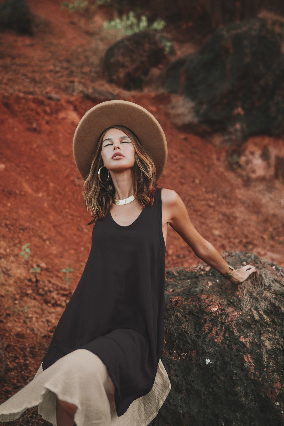 Boho Dress Momoko Black Thaluta Boho Dress Momoko Black Thaluta