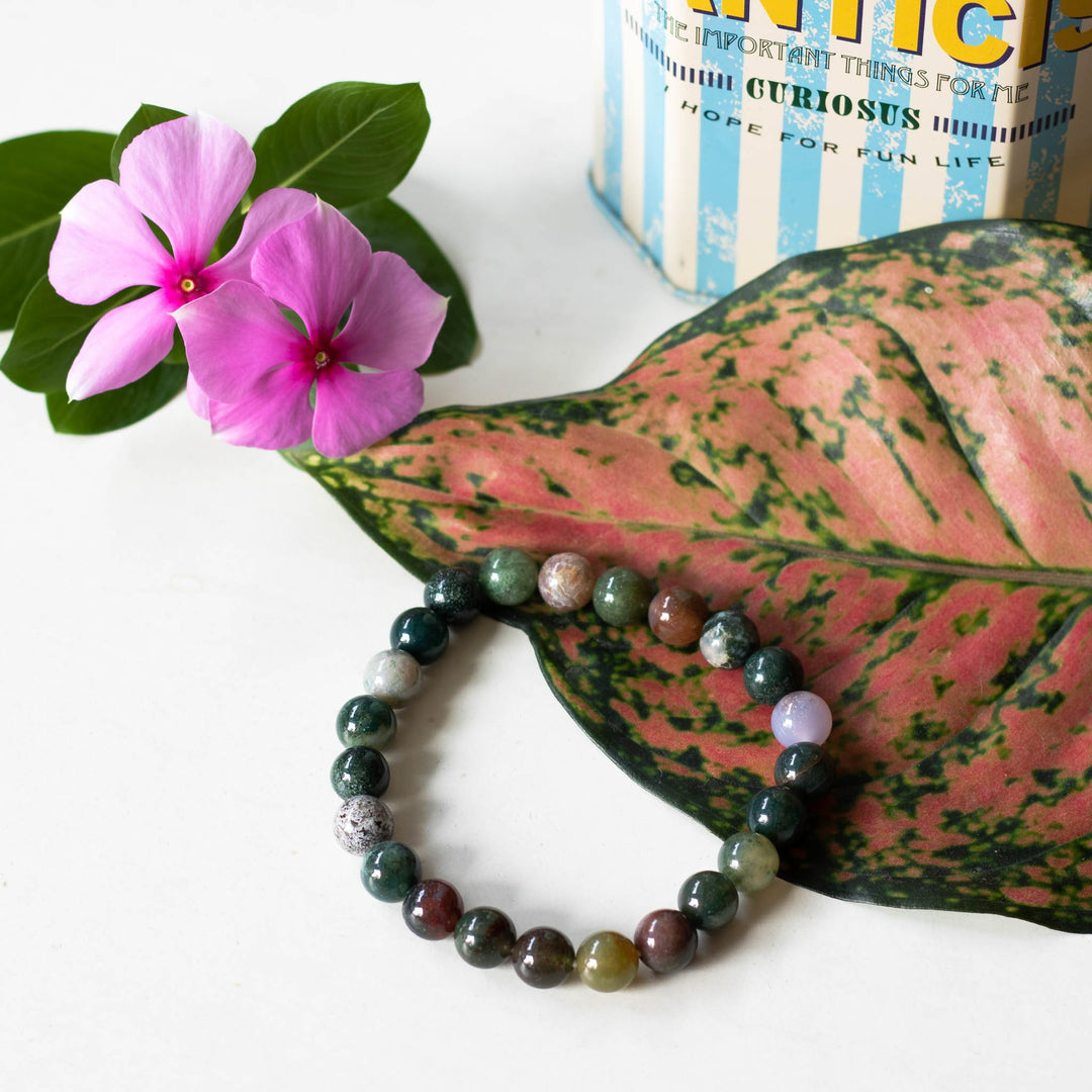 Indian Agate Gemstone Bracelet