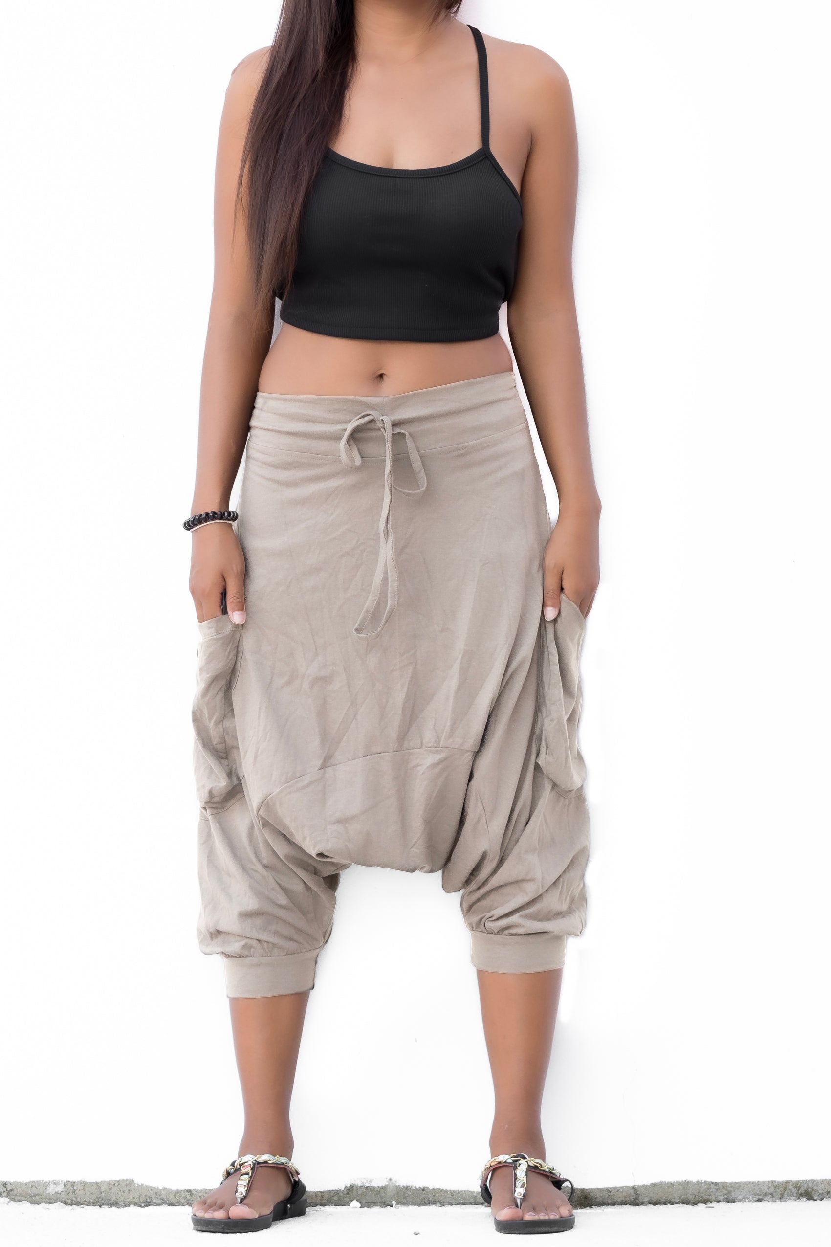 Women's Cotton Linen Pants Soft Casual Loose Large Size Boho Trousers –  OversizeDress