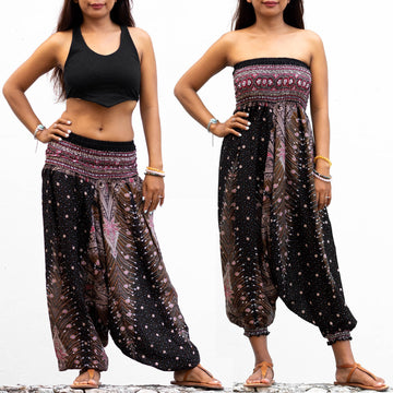 Harem Jumpsuit Pants Stardust Black – Thaluta